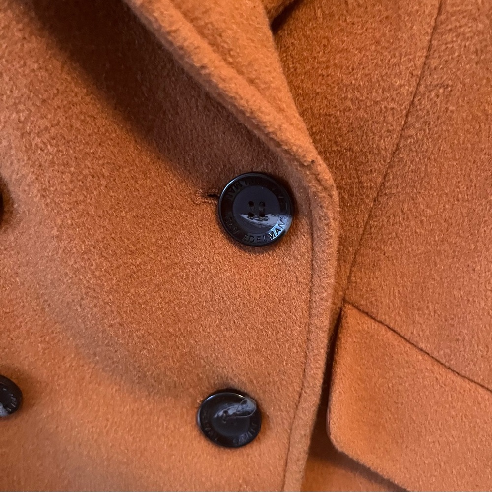 Sam Edelman Double-Breasted Rust Colored Wool Ble… - image 3